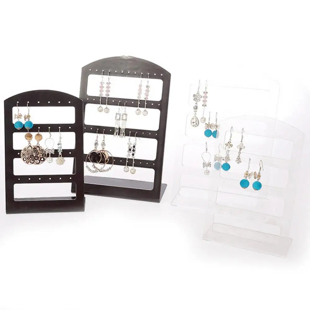24/48 Holes Earrings Display Stand Holder Jewelry Show Rack Acrylic Organizer - AMULET RING STORE