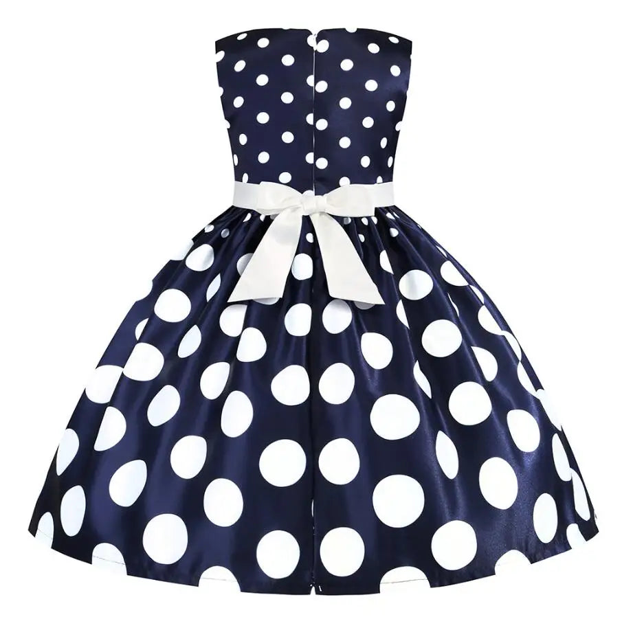 Summer Girls Rose Print Dress Princess Wedding Birthday Party Frocks Satin Children Vestidos Dresses For Girl Christmas Clothing