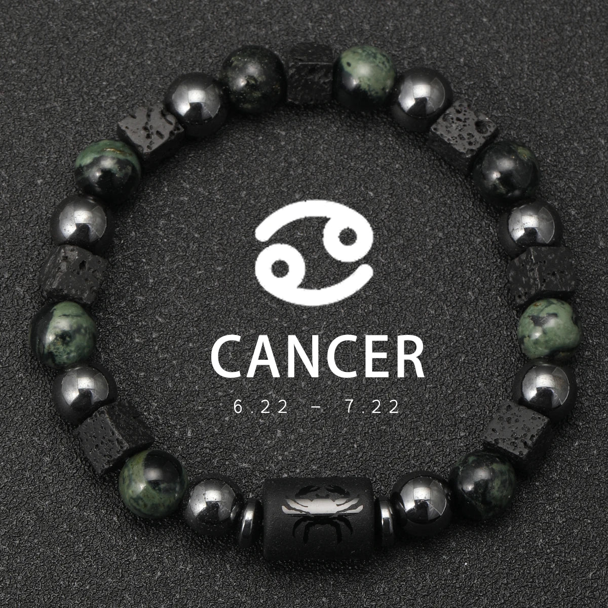 12 Zodiac Signs Natural Stone Bracelets Taurus Cancer Virgo Pisces Bracelets Ladies Men Couples Gift Bracelet aquarius