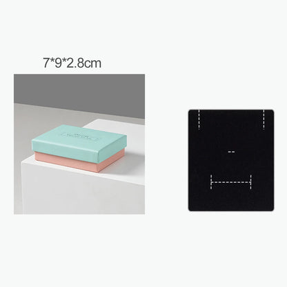 Simple Jewelry Box Earnail Ring Bracelet Necklace Gray Black Paper Jewelry Display Case Jewelry Organizer Box - AMULET RING STORE