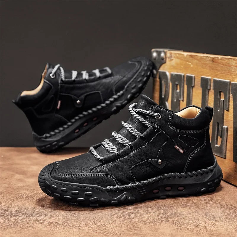 New Non-slip Mens Casual Leather Business Shoes