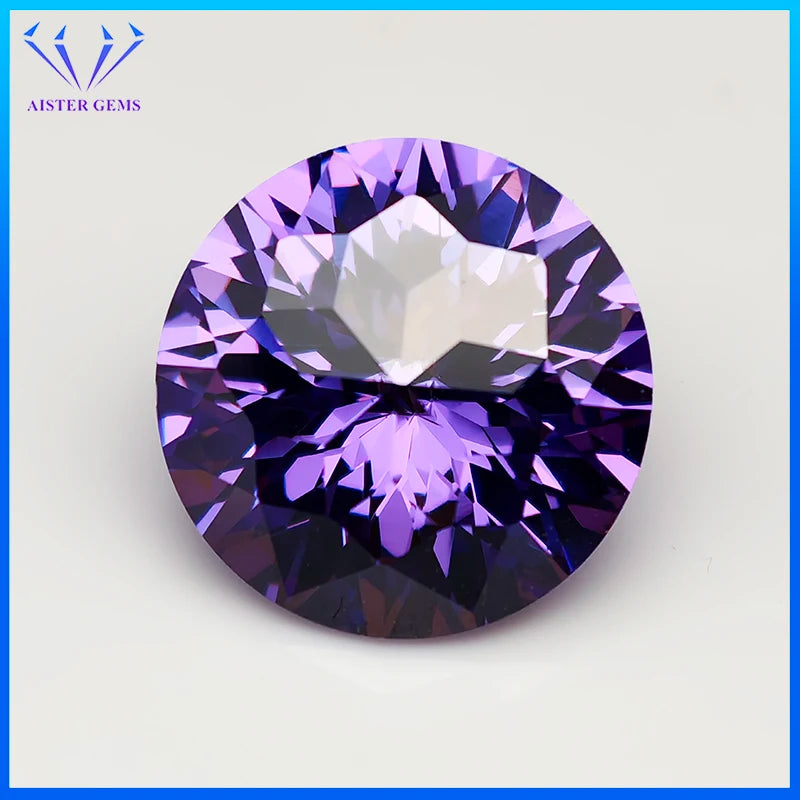 New 5A Quality Round Colored Empire Cut Cubic Zirconia Stones Loose Gemstone for Jewelry Making