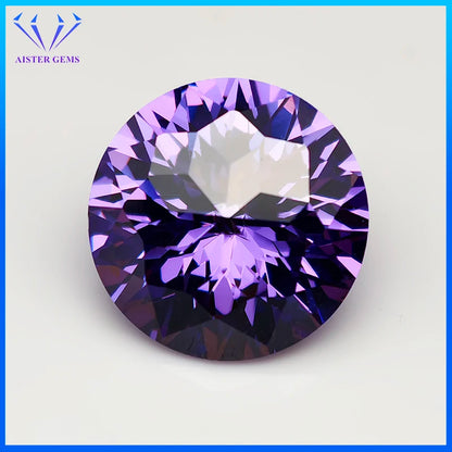 New 5A Quality Round Colored Empire Cut Cubic Zirconia Stones Loose Gemstone for Jewelry Making