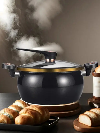 Large 1.85 Gal Soup Pot, 26cm/10 Inch - Versatile for Cooking & Stewing, Gas & Induction Compatible