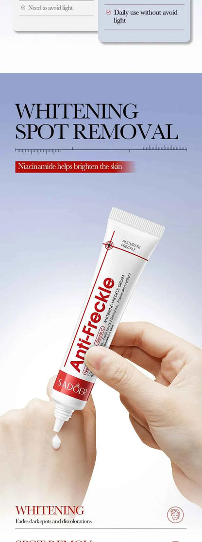 Effective Whitening Freckles Face Cream Dark Spot Corrector Remove Melasma Fade Melanin Pigmentation Brighten Skin Care Products