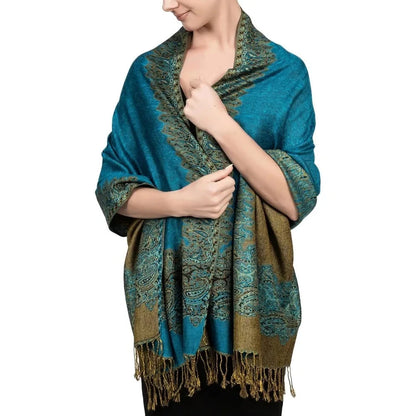 Reversible Scarf, Shawls and Wraps for Evening Dress, Exotic Indian Scarves for All Season