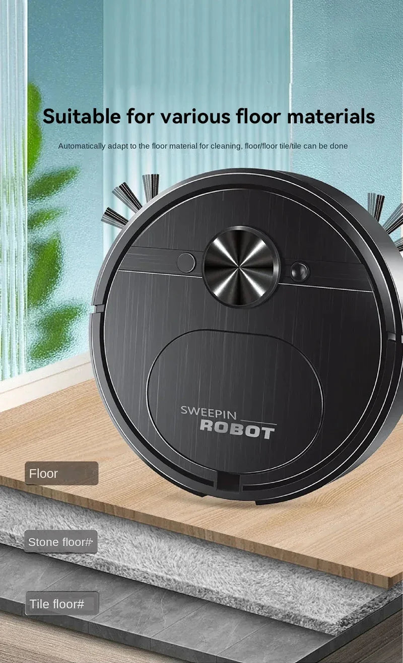 Xiaomi Smart Sweeping Robot Vacuum Cleaner 3-in-1 Charging Strong Power Sweeping Machine Wiping Floor Remove Dust Hair Pet Hair - AMULET RING STORE