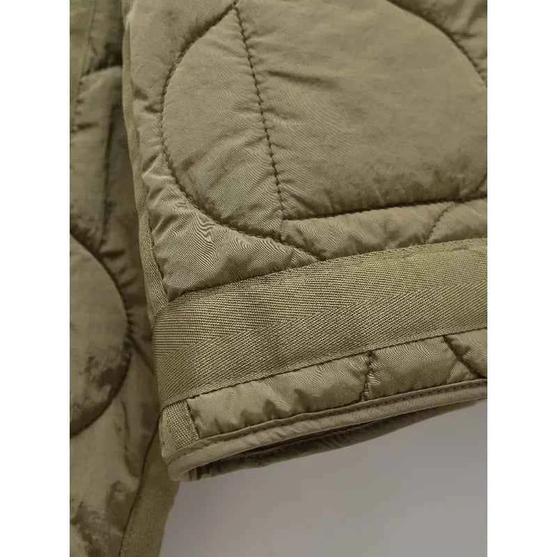 Padded Coat American Retro High Neck Parkas Warm Woman Winter Coats Winter Parkas For Women Elegant Luxury Women's Coat