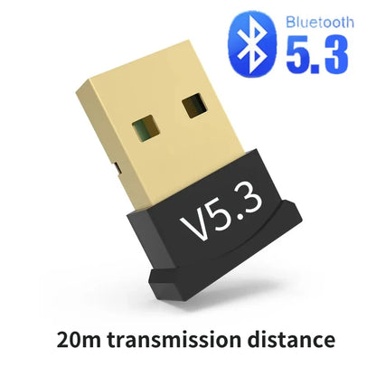 150m Bluetooth 5.4 USB Adapter 5.3 Dongle Driver Free for Windows 11/10/8.1 Mouse Keyboard Audio Receiver Transmitter Bluetooth - AMULET RING STORE