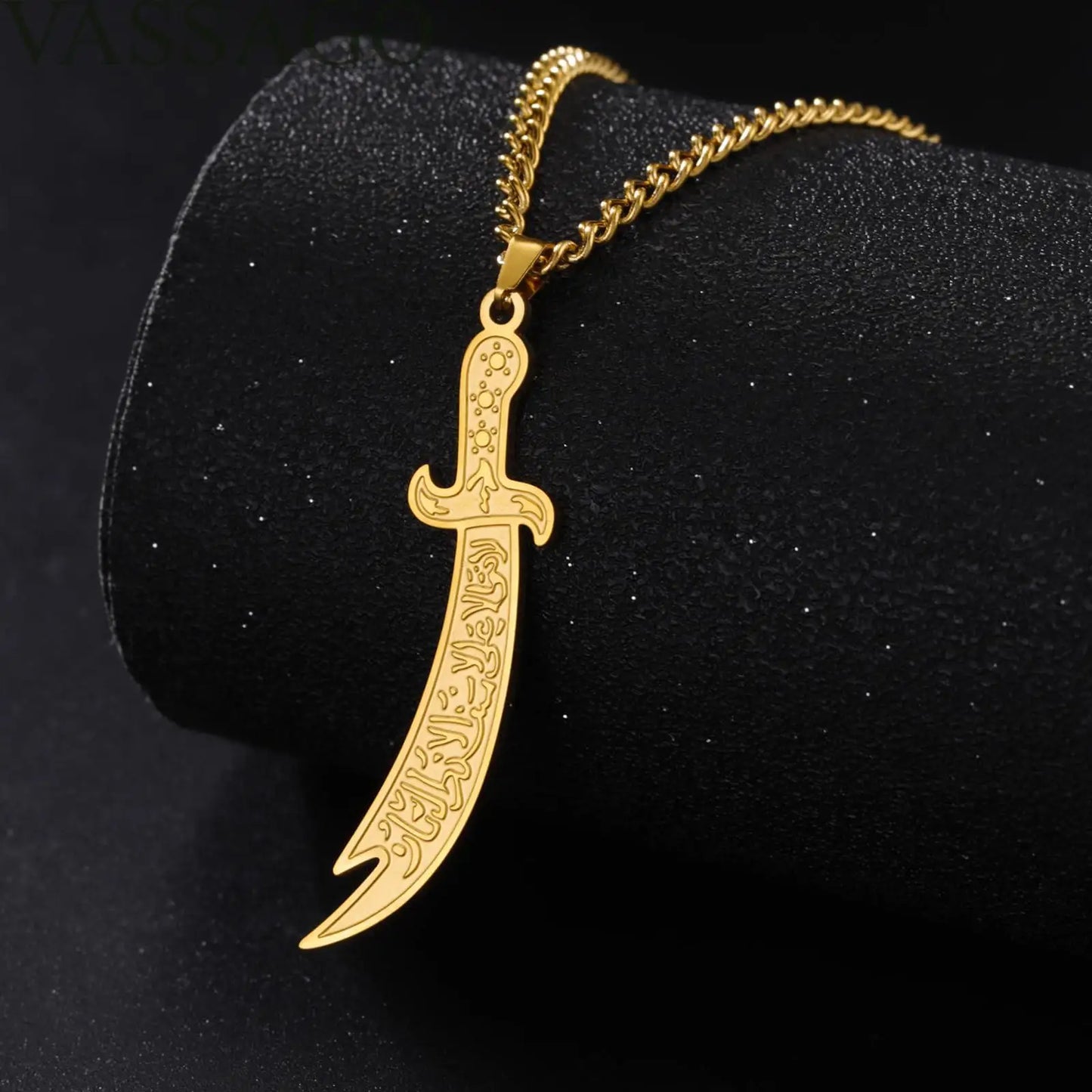 VASSAGO Zulfiqar Sword Necklace Imam Ali Zulfiqar Pendant