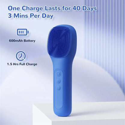 Facial Cleaning Brush Face Scrubber Waterproof Face Electric Silicone Face Deep Pores Blackhead Cleaning Washing Cleanser Brush