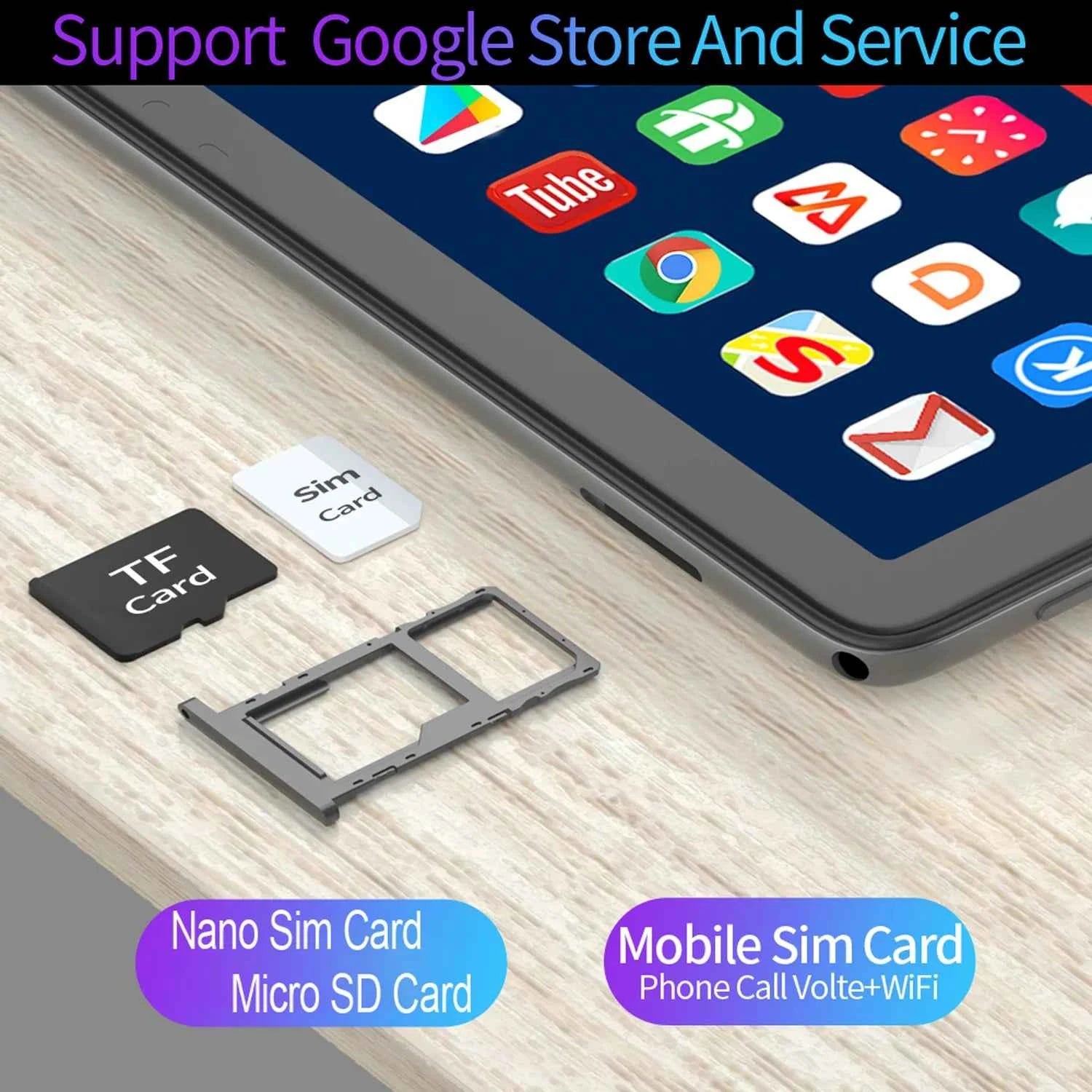 New 10.1 Inch Android 13 Tablet Pc Google Play Octa Core Dual Cameras Dual SIM 3G Phone Call Wifi Tablets 4GB RAM 64GB ROM