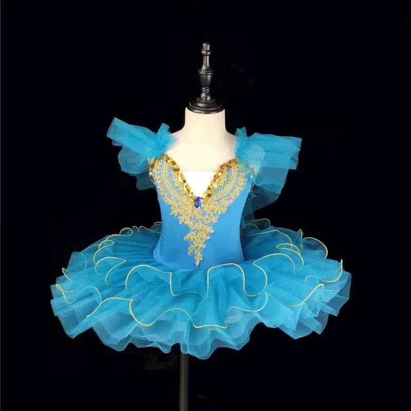 Fashion Children's Day Ballet Dance Dress Girl Tutu Mesh Princess Performance Kids Clothes Stage Summer Dresses Girls Vestidos