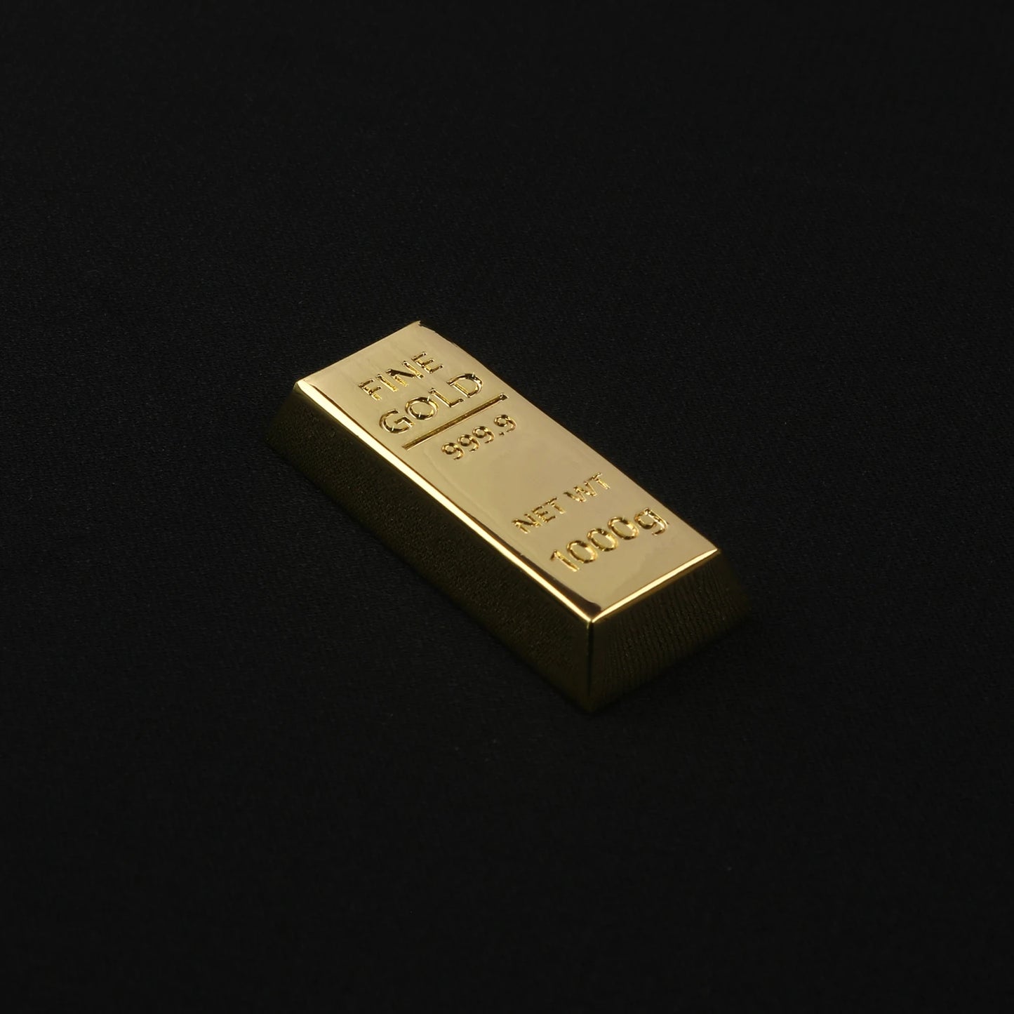 Gold Bar Shape Theme Keycaps Set Zinc Alloy Enter Key Cherry Profile Custom Original Handmade Keycaps for Mechanical Keyboard