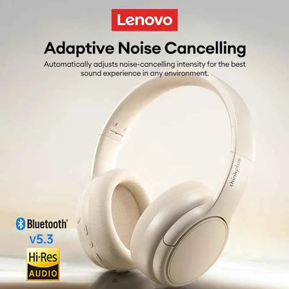 Original Lenovo TH20 Wireless Earphones Head Mounted Bluetooth Headphones HD Stereo Low Latency Music Game Earbuds Sport Headset