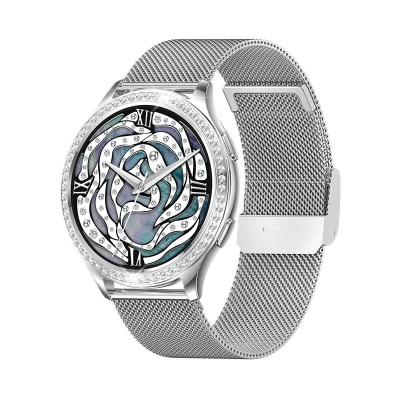 Smartwatch Women 1.32-inch IPS Screen Custome Watch Face BT Calls AI Voice Assistant Female Menstrual Period Management Mointor