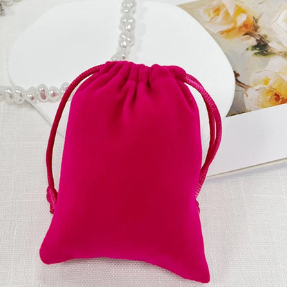 16Colors Jewelry Suede Polyster Nylon Drawstring Vevet Bag Earring Necklace Bracelet Packaging Storage Bag Gift Add Logo - AMULET RING STORE