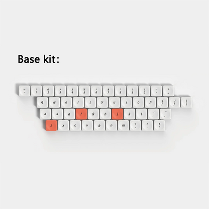 LCK Time Theme Keycaps Set PBT Custom Mondrian Keyboard Cap Low Profile Original Office Gaming KeyCap for Mechanical Keyboard