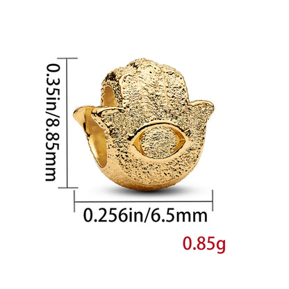 New Mini Series Charm Sun Horseshoe Clover Butterfly Mushroom Beads Fit Original Pan Bracelet DIY Women Jewelry Christmas Gifts - AMULET RING STORE