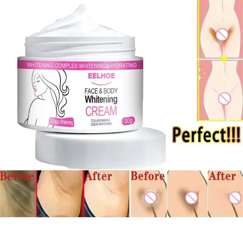 Brightening Cream For Intimate Parts Body Knees Remove Dull Pigments Brighten Serum Elbows Knuckles Lightening Skin Care Product - AMULET RING STORE