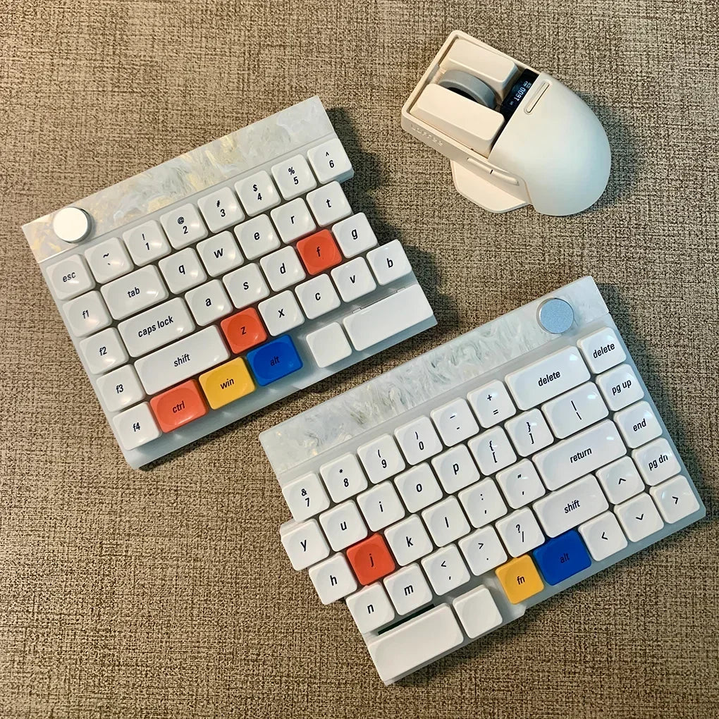 LCK Time Theme Keycaps Set PBT Custom Mondrian Keyboard Cap Low Profile Original Office Gaming KeyCap for Mechanical Keyboard