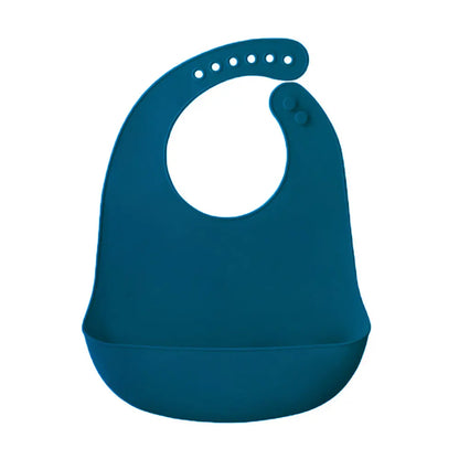 Silicone world Waterproof Silicone Bibs Baby Kids Stuff Kids Bib Aprons Girl Boy Adjustable Soft Silicone Bib Baby Feeding Stuff - AMULET RING STORE