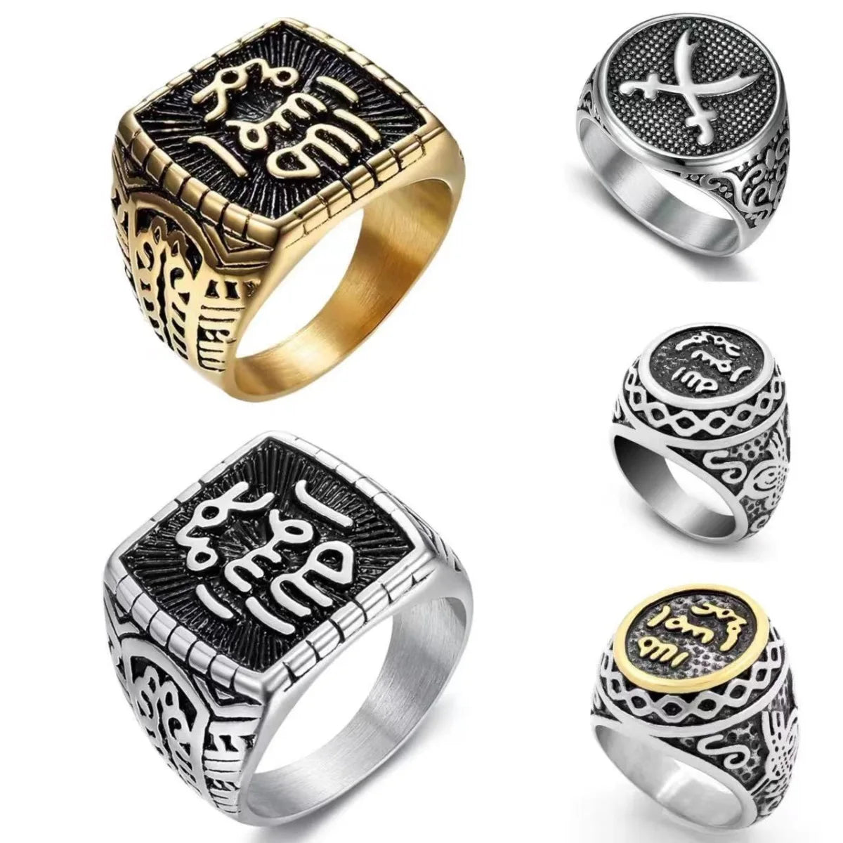 Ethnic Arab Style Rings For Men