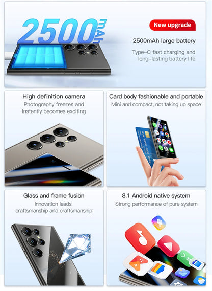 SOYES S24 Pro Max 4G Version 3.0 Inch Android8.1 Smartphone 2GB RAM 16GB ROM Dual SIM Standby 2500mAh Compact Mobile Phone - AMULET RING STORE