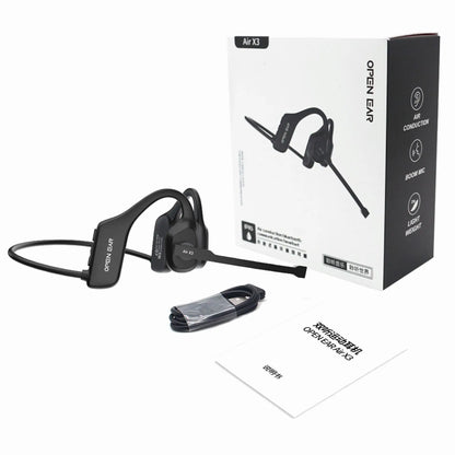 Bone Conduction Wireless Bluetooth Earphones Sports Gaming Headset with Mic Hands-Free Running Earbuds