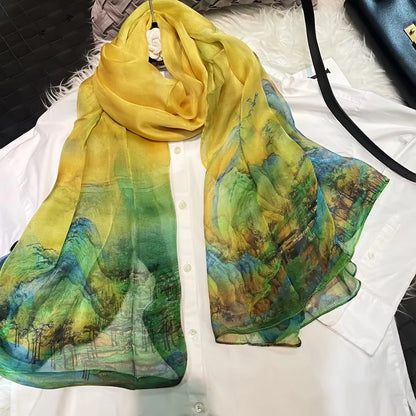 BYSIFA|New Black Pink Peony 100% Silk Shawl Scarf Women Chiffon Long Silk Scarves Cape Summer Foulard Winter Brand Scarves Wraps