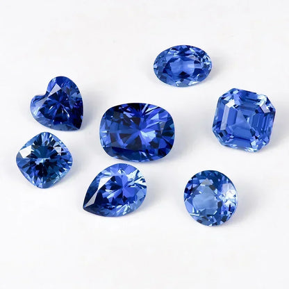 Lab Grown Sapphire Royal Blue Color  Oval Shape Charm Gemstones for Diy Jewelry Making Materials Selectable AGL Certificate