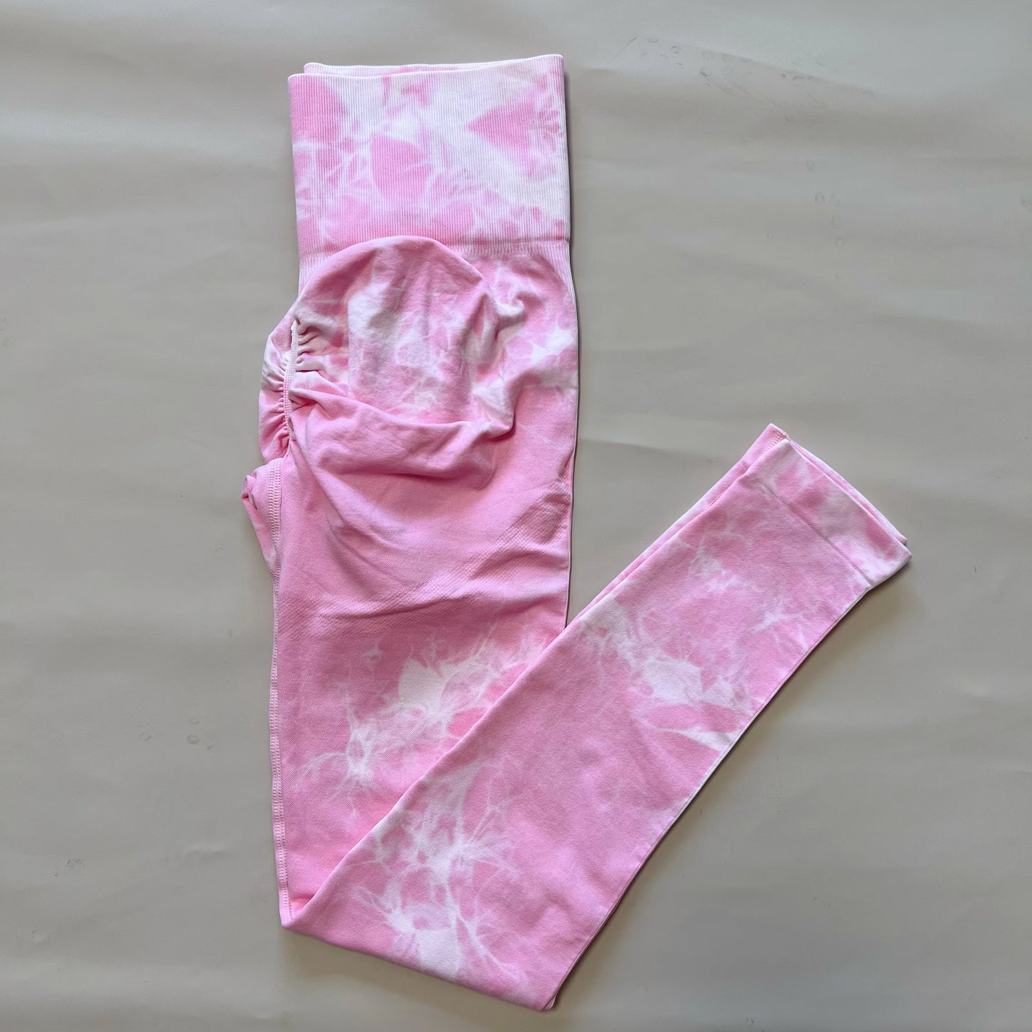 Women Tiedye Scrunch Seamless Leggings High Waist Yoga Training Leggins Workout Sports Gym Runing Joggers - AMULET RING STORE