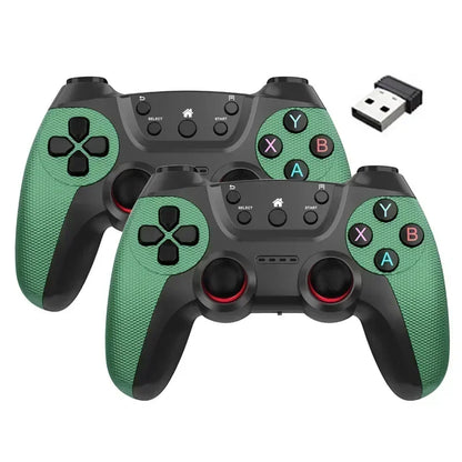 2Pcs Wireless Controller For PC Wireless Game Controller Hand Joystick For Television Computer Androids PC 2.4G Gamepad Remote - AMULET RING STORE