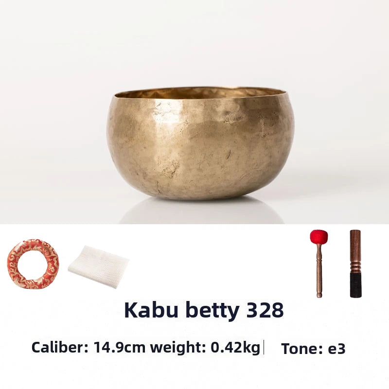 Old Singing Bowl Copper Nepal Handmade Tibetan Bowls Retro Yoga Meditation Buddhism Sound Bowl Portable Zen Music Instrument - AMULET RING STORE