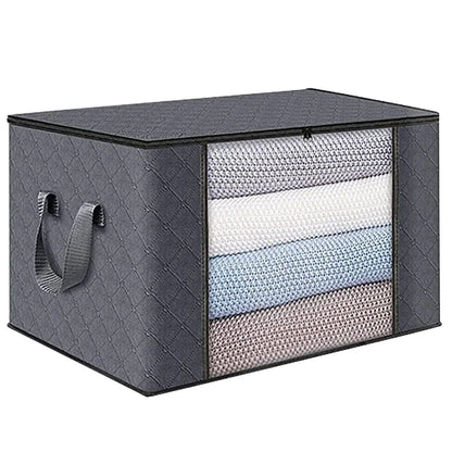 Foldable Under Bed Storage Containers with Clear Window Underbed Toy Organizers and Clothing Storage Bags Closet Storage Bins - AMULET RING STORE