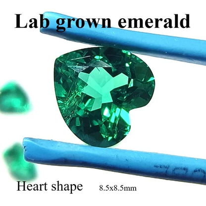 emerald Cut Lab Grown Columbia Emerald Natural color for DIY Jewelry Making Materials with Certificate Factory Wholesale price