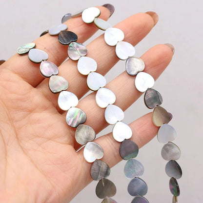 6/8/10/12mm Bohemia Natural Black Shell Beads Multishape Loose Spacer Beads for Jewelry Making DIY Necklace Bracelet Accessories - AMULET RING STORE