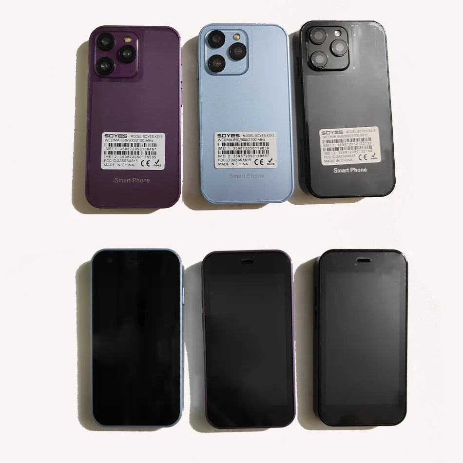 SOYES XS16/XS15 Mini Android Smartphone 3G/4G Network 2GB RAM 16GB ROM 3" Display 5MP Camera Dual SIM With Play Store WhatsAPP - AMULET RING STORE