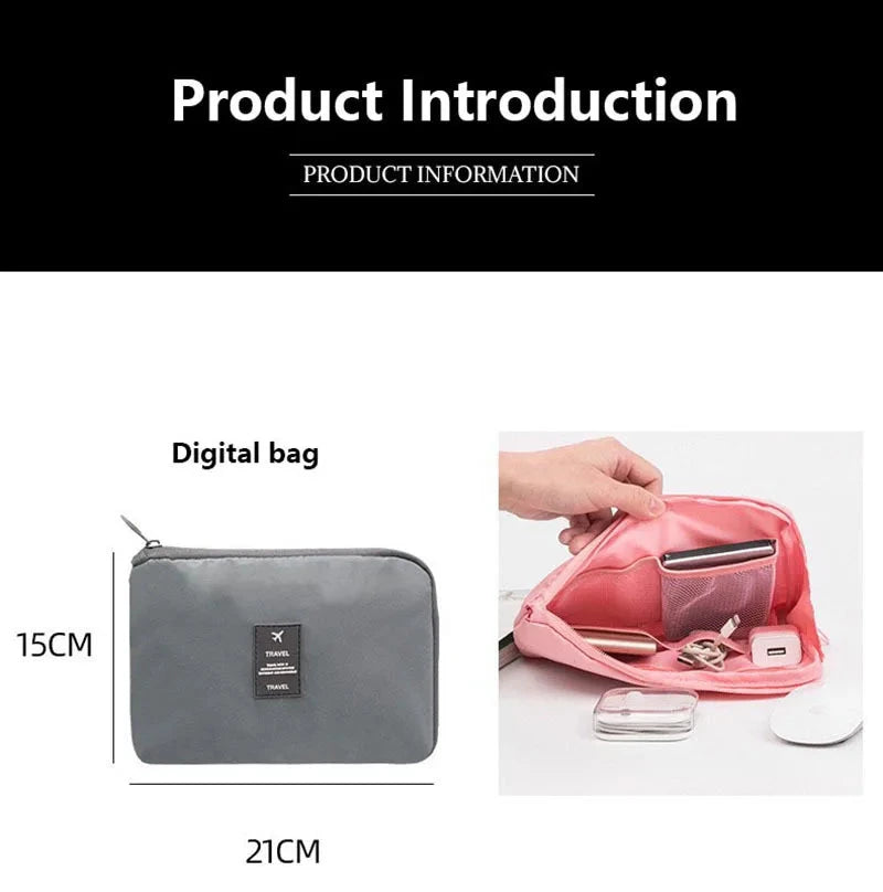 8/9/10/11 Pcs Set Travel Organizer Storage Bags Suitcase Packing Cubes Set Cases Portable Luggage Clothe Shoe Tidy Pouch Folding - AMULET RING STORE