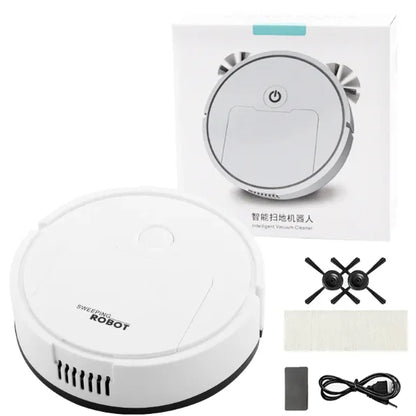 Automatic Sweeping Robot Vacuum Mop Household Lazy Intelligent Auto Boost Night Mode Thin Design Three-in-one Sweeping Machine - AMULET RING STORE