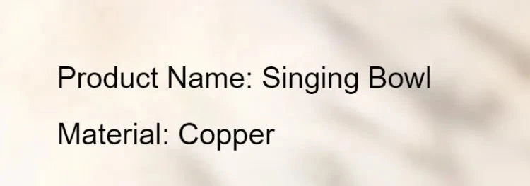 Copper Singing Bowl Buddhism Meditation Sound Healing Sound Bowls Tibetan Original Nepal Singing Bowl Yoga Musical Instruments - AMULET RING STORE