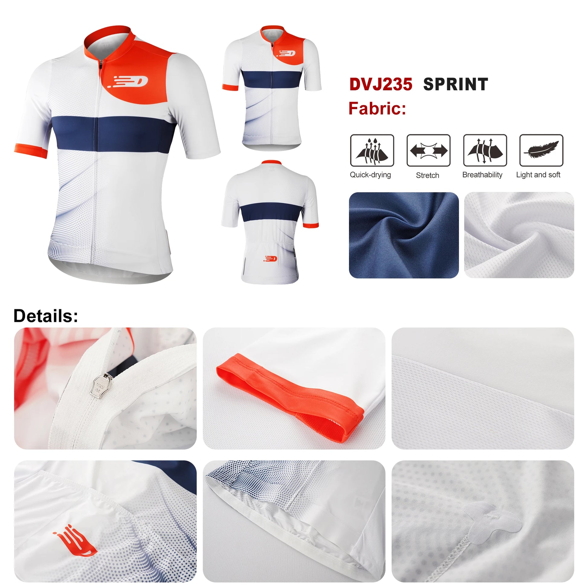 DAREVIE Cycling Jersey Recycle Eco-Friendly PRO Level Men's Cycling Jersey Quick Dry Soft Light Men's Cycling Clothing YKK Zip - AMULET RING STORE