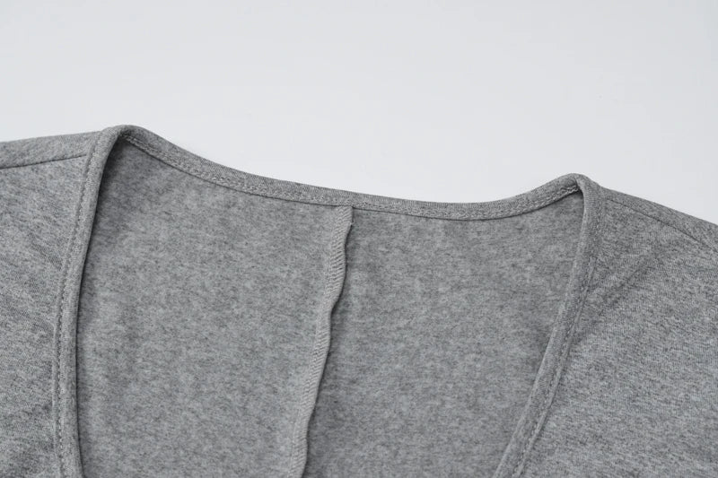 Dulzura Solid Pure Hole Hollow Out Straps Lace-Up Jumpsuit Long Sleeves 2023 Summer Autumn For Women Sexy Streetwear Wholesale - AMULET RING STORE