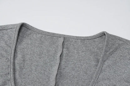 Dulzura Solid Pure Hole Hollow Out Straps Lace-Up Jumpsuit Long Sleeves 2023 Summer Autumn For Women Sexy Streetwear Wholesale - AMULET RING STORE