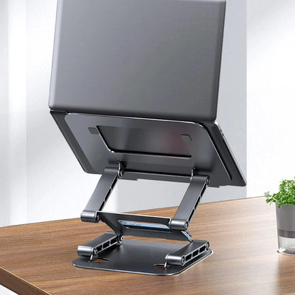 Adjustable Laptop Stand Aluminium Foldable Laptop Holder Portable Notebook Tablet Stand Cooling Support For MacBook Air Pro ipad - AMULET RING STORE