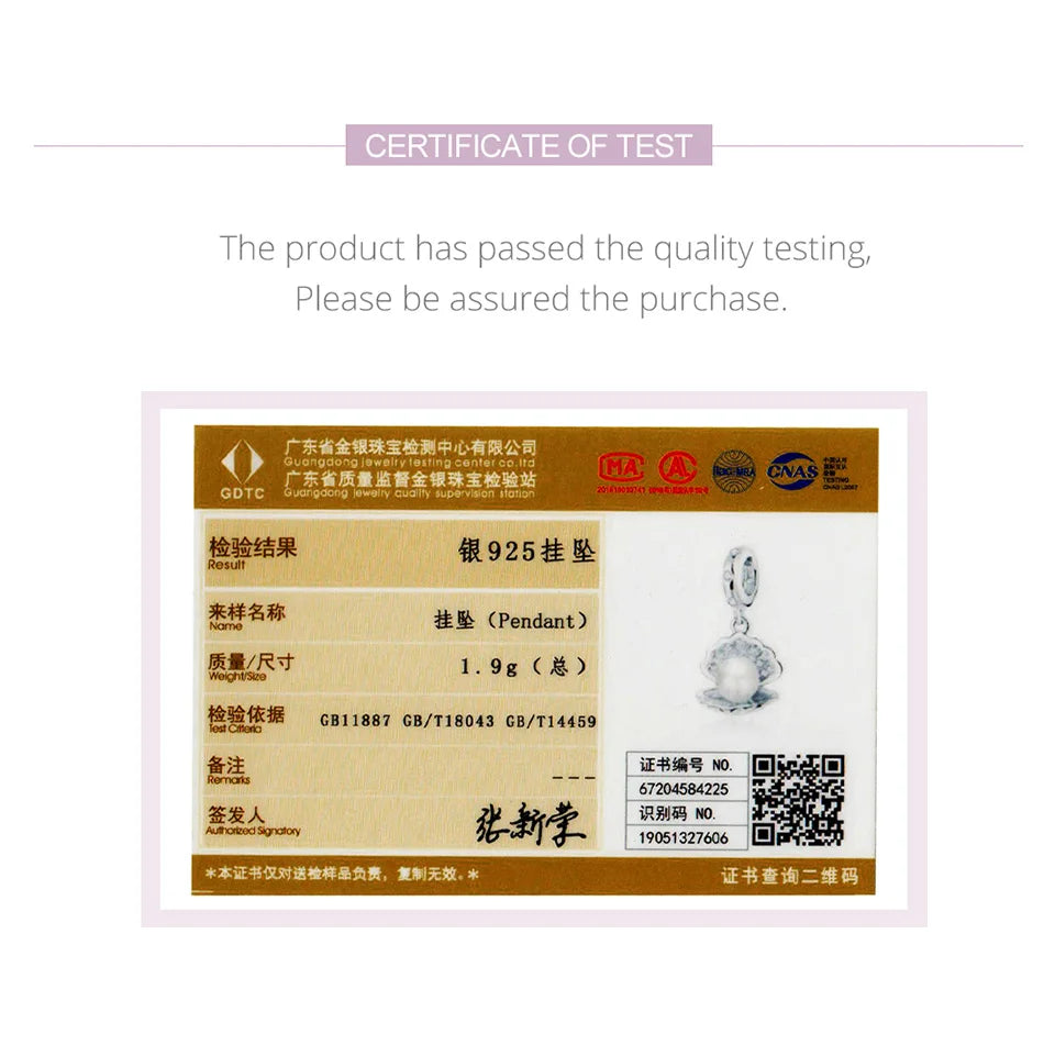 BISAER 925 Sterling Silver Charm Ocean Style Fish Dolphin Mermaid Shell Blue CZ Bead For Necklace&Bracelet DIY Fine Jewelry Gift - AMULET RING STORE