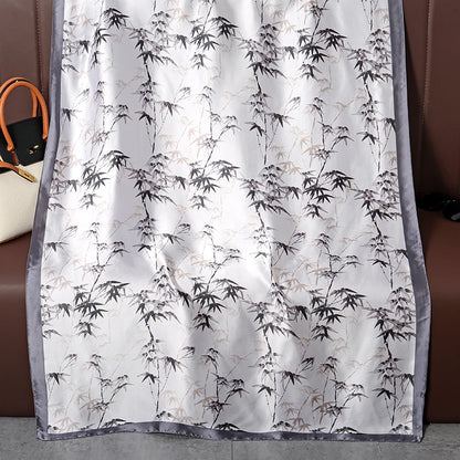 Design Satin Silk Shawl Hijab Scarf Women Fashion Summer Sunscreen Beach Stole Wraps Bufanda Female Headkerchief Echarpe New - AMULET RING STORE