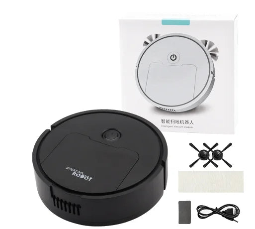Automatic Sweeping Robot Vacuum Mop Household Lazy Intelligent Auto Boost Night Mode Thin Design Three-in-one Sweeping Machine - AMULET RING STORE