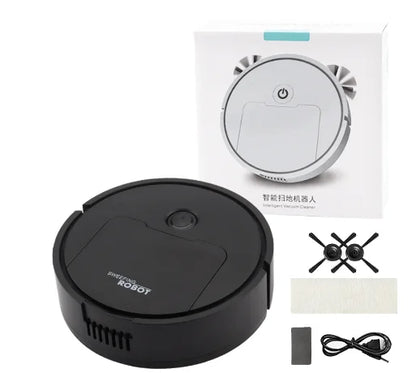 Automatic Sweeping Robot Vacuum Mop Household Lazy Intelligent Auto Boost Night Mode Thin Design Three-in-one Sweeping Machine - AMULET RING STORE