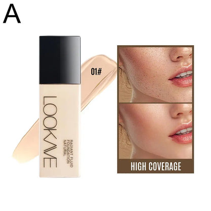 Full Coverage Concealer Temperature Changing Liquid Foundation Smooth Invisible Pores Conceal Facial Beauty Cosmetics - AMULET RING STORE